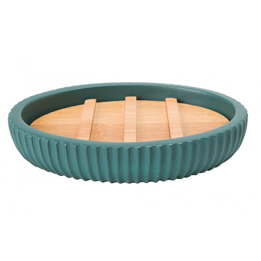 Soap dish Modern, teal, H2.5cm, 12.5x9cm