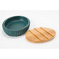 Soap dish Modern, teal, H2.5cm, 12.5x9cm