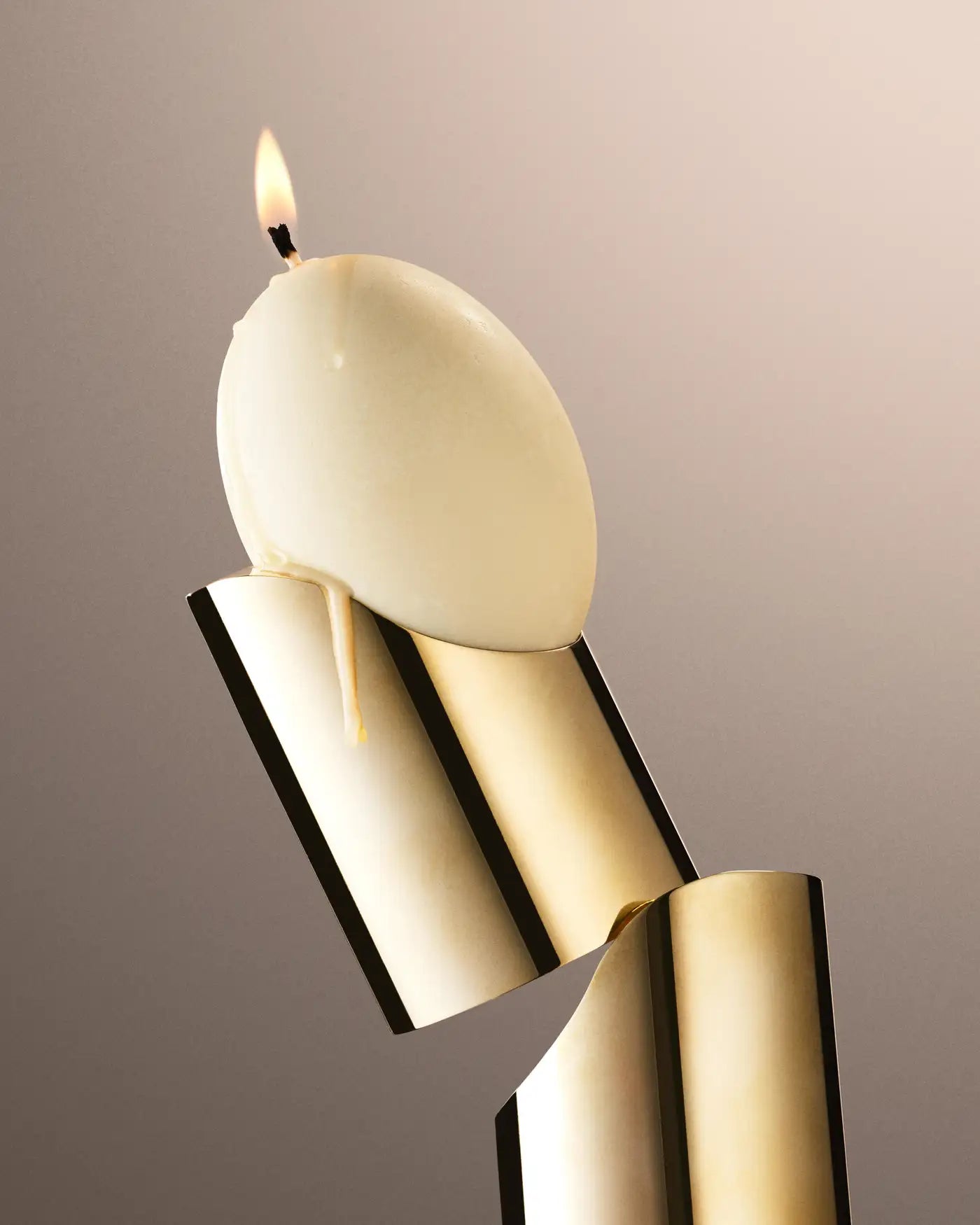 Brass Perch Candle Holder