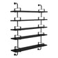 Mid-Century Modern ‘Démon’ 5-Shelf System in Black Ash – Medium Size