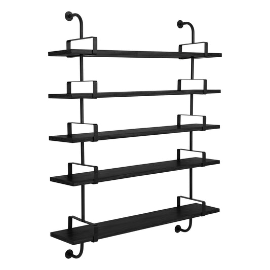 Mid-Century Modern ‘Démon’ 5-Shelf System in Black Ash – Medium Size