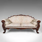 Antique Drawing Room Sofa, English, Large 2 Seat Settee, Show Frame