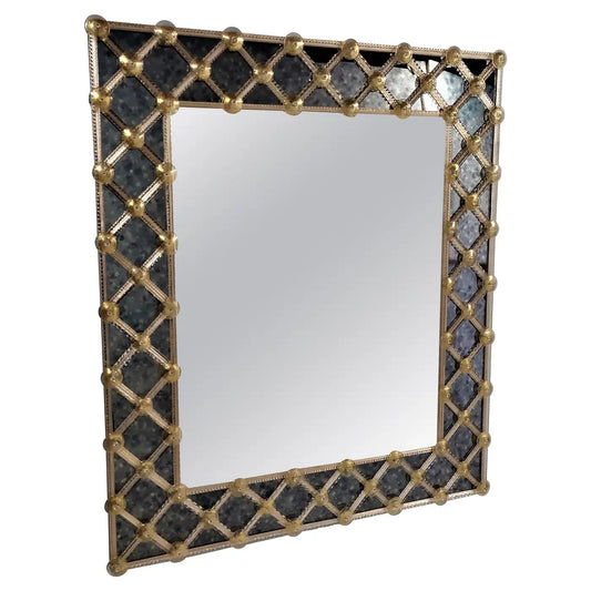 "CREME" Murano Glass Mirror
