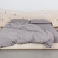 St. Pierre King Bed with Bleached Maple Slab Headboard and Built-in Nightstands