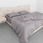 St. Pierre King Bed with Bleached Maple Slab Headboard and Built-in Nightstands