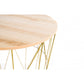Round Side Table with Removable Tray – Gold Modern Design