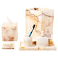 Carolina Onyx Bathroom Accessory Set and Paper Bucket