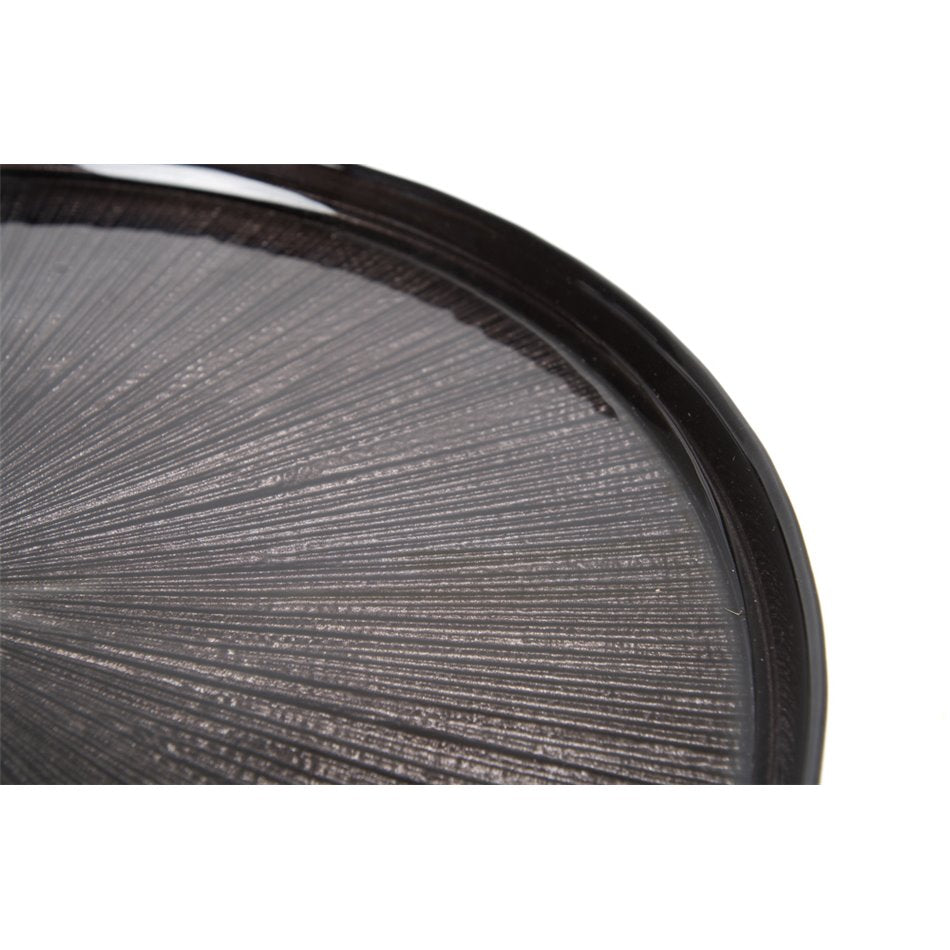 Dinner plate Astra, black, D28cm