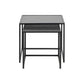 Seaford Nest Table Set – 2-Piece Black Ash Wood & Metal Accent Tables