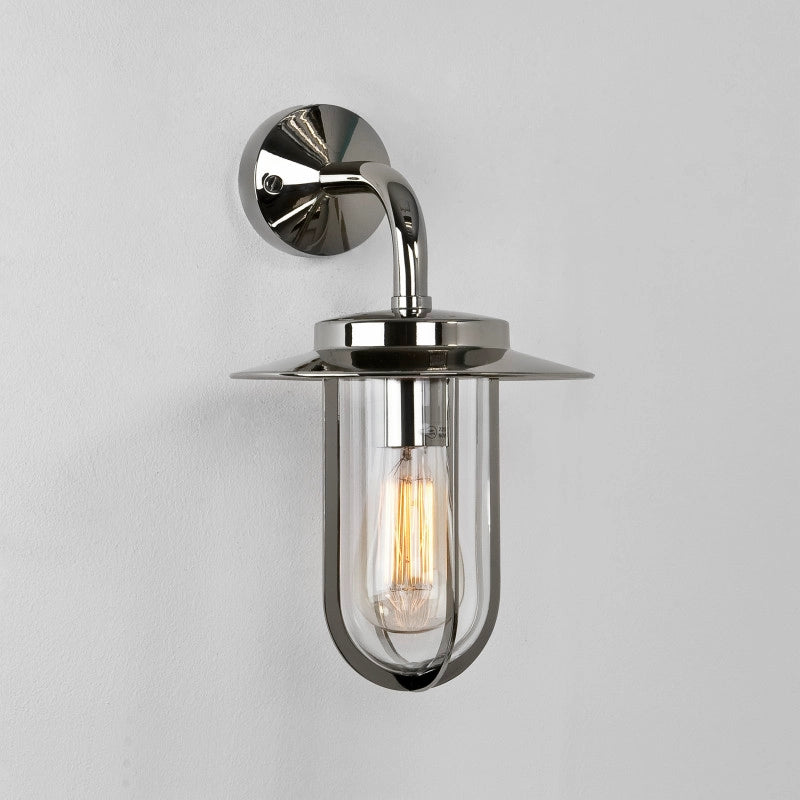 Wall Lantern Outdoor Wall Light – Montparnasse (Polished Nickel)