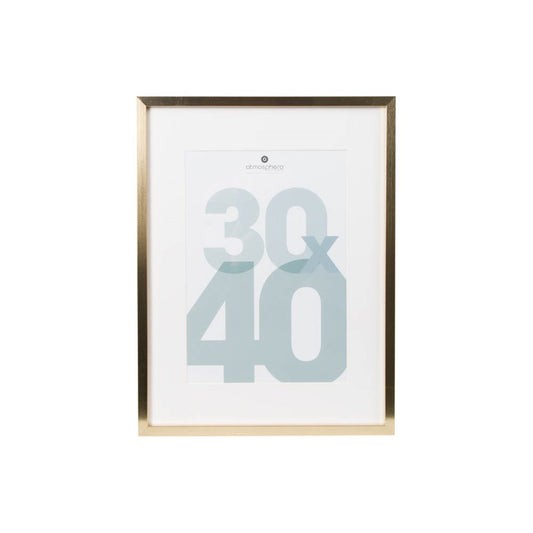 Photo frame Manu, golden color, 30x40cm