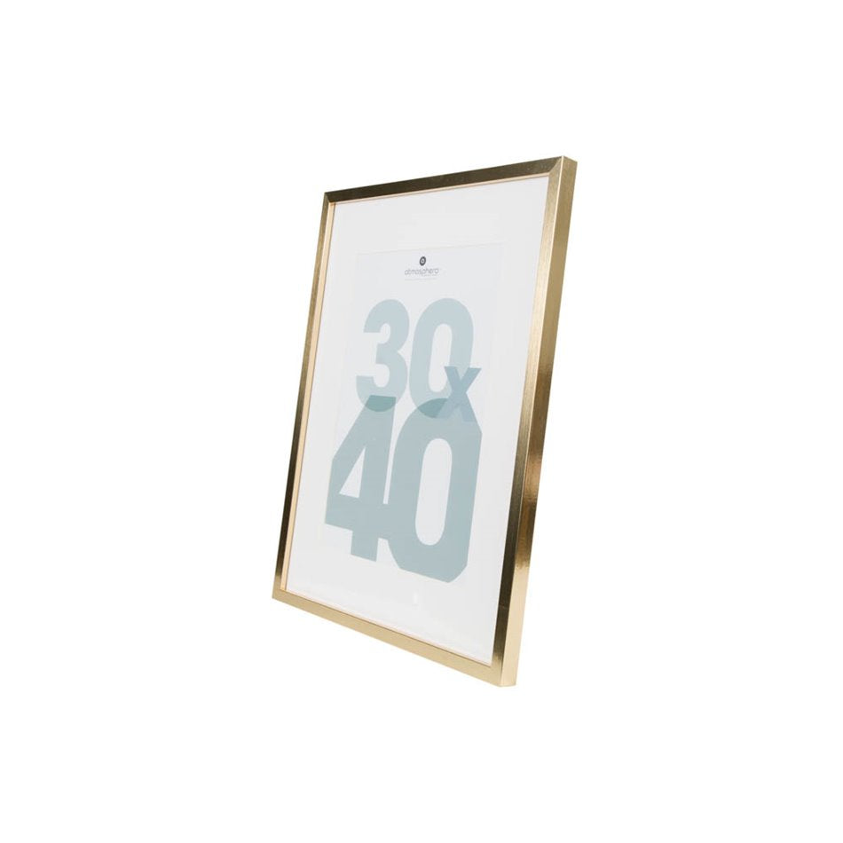 Photo frame Manu, golden color, 30x40cm