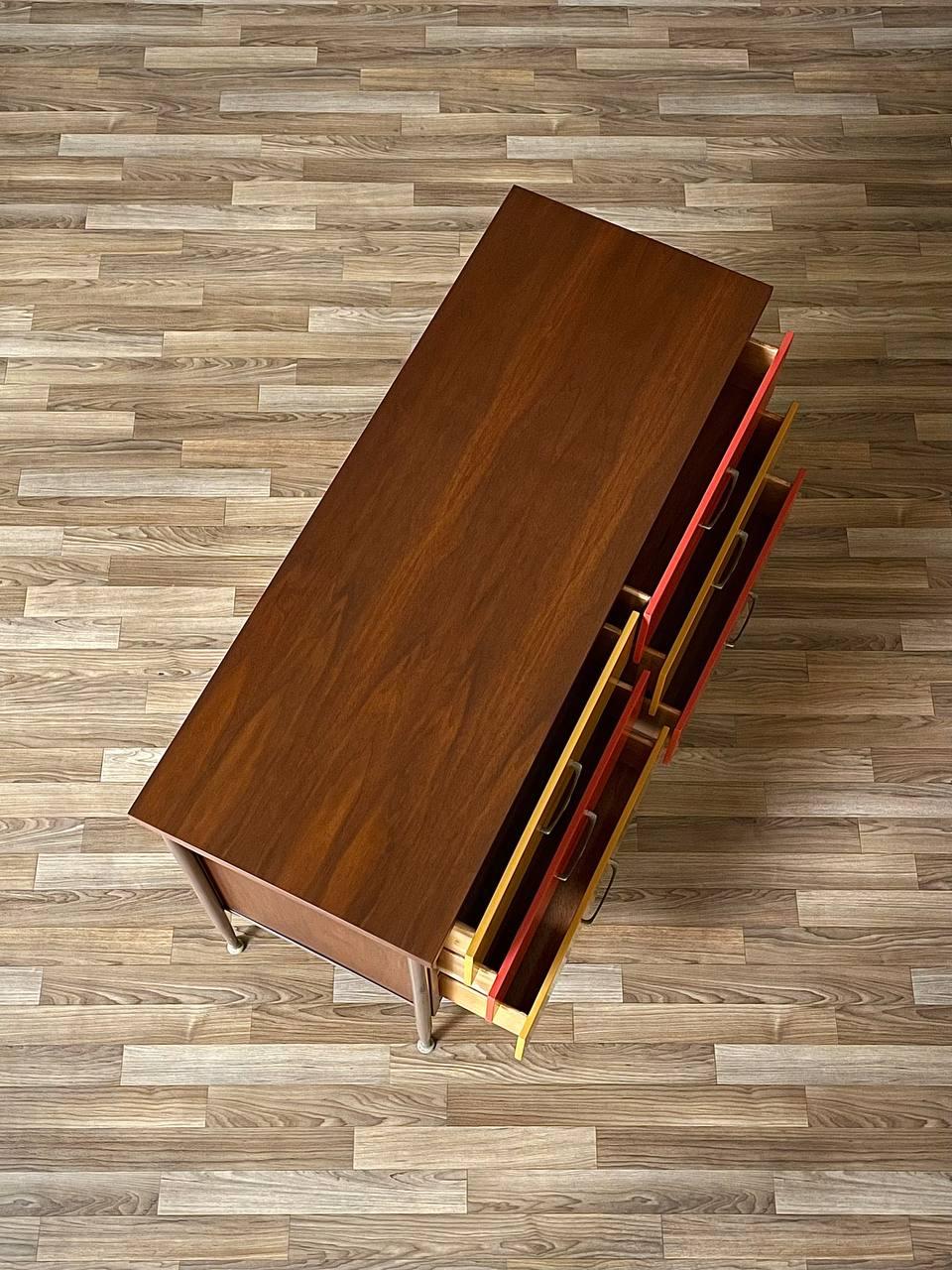 Californian Modern Multi-Color Lacquered Dresser – Expertly Refinished