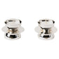 Contemporary Modern, Kubbe Tealight Holders, Nickel Silver Plated, Set of 2