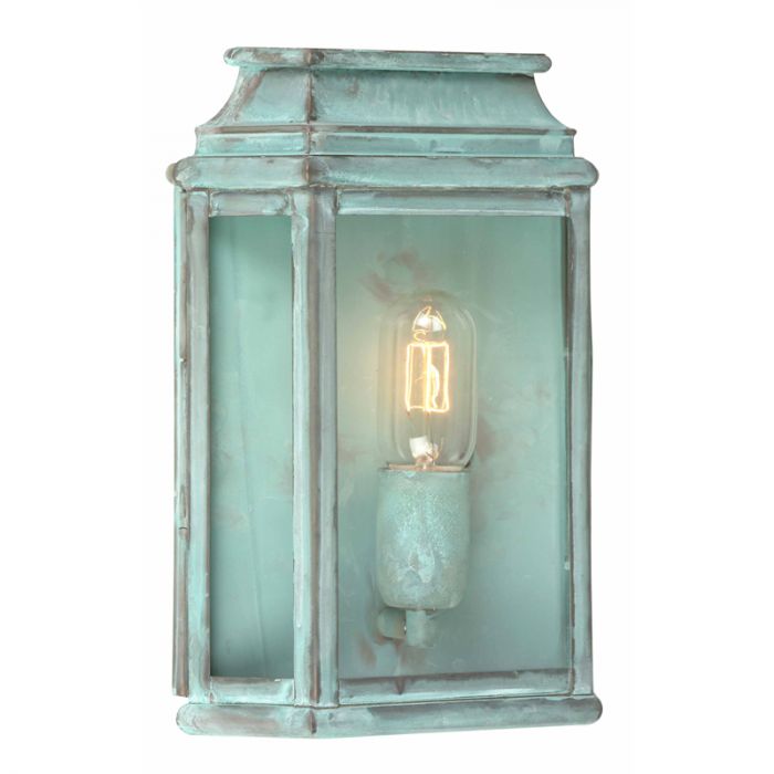 Half Lantern Outdoor Wall Light – St Martins (Verdigris)