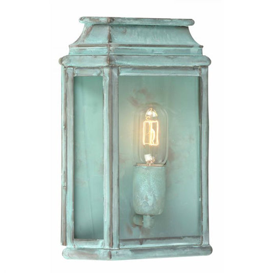 Half Lantern Outdoor Wall Light – St Martins (Verdigris)