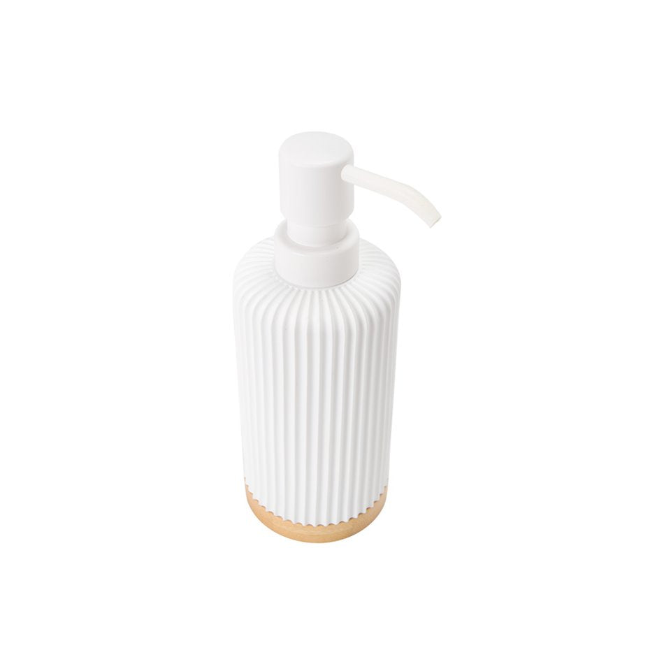 Soap dispenser Modern, white, H18.5xD7cm