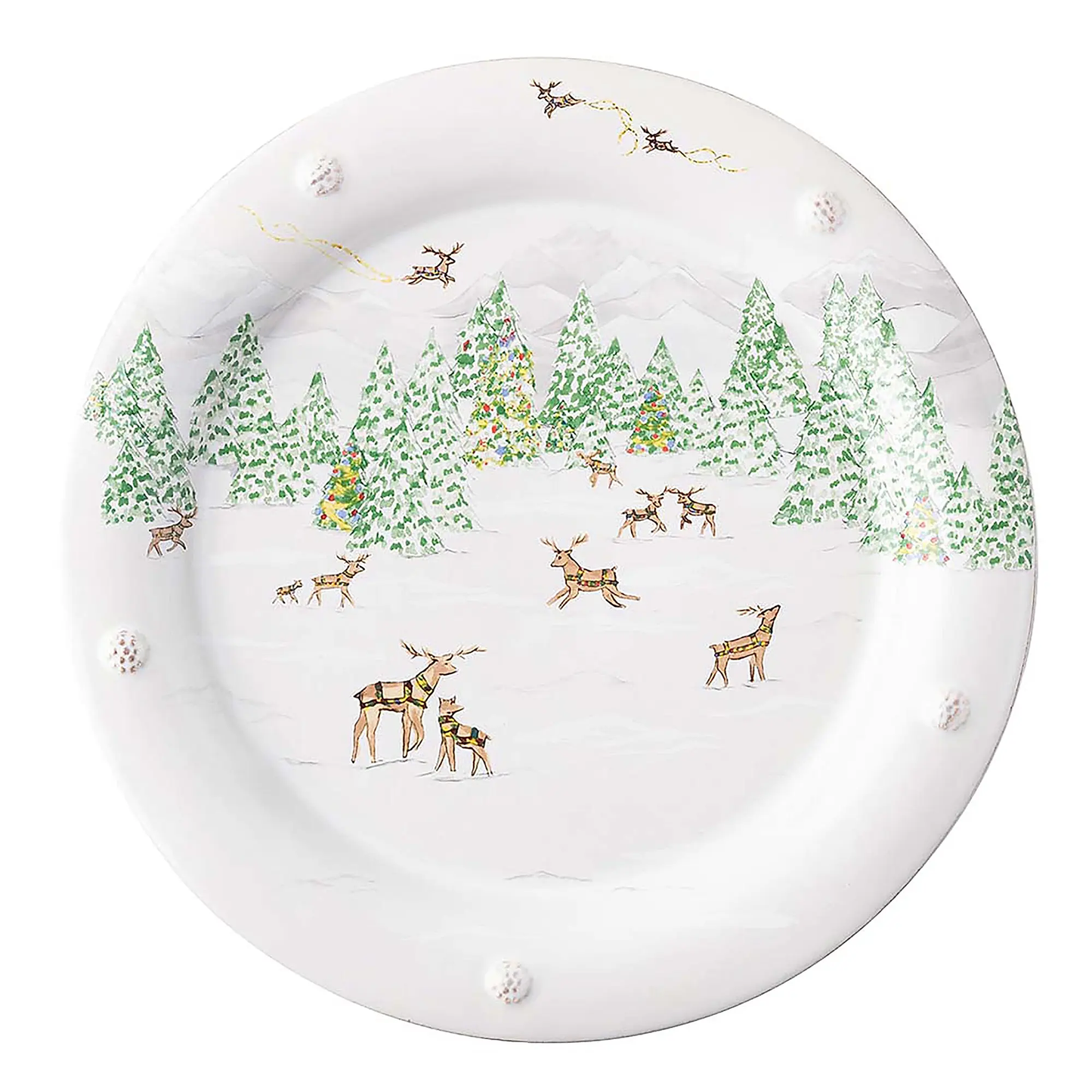 Juliska Berry & Thread “North Pole” 16-Piece Fine China Dinnerware Set