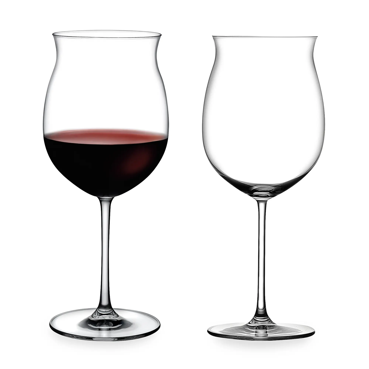 Vintage Crystal Bourgogne Blanc Wine Glass Set