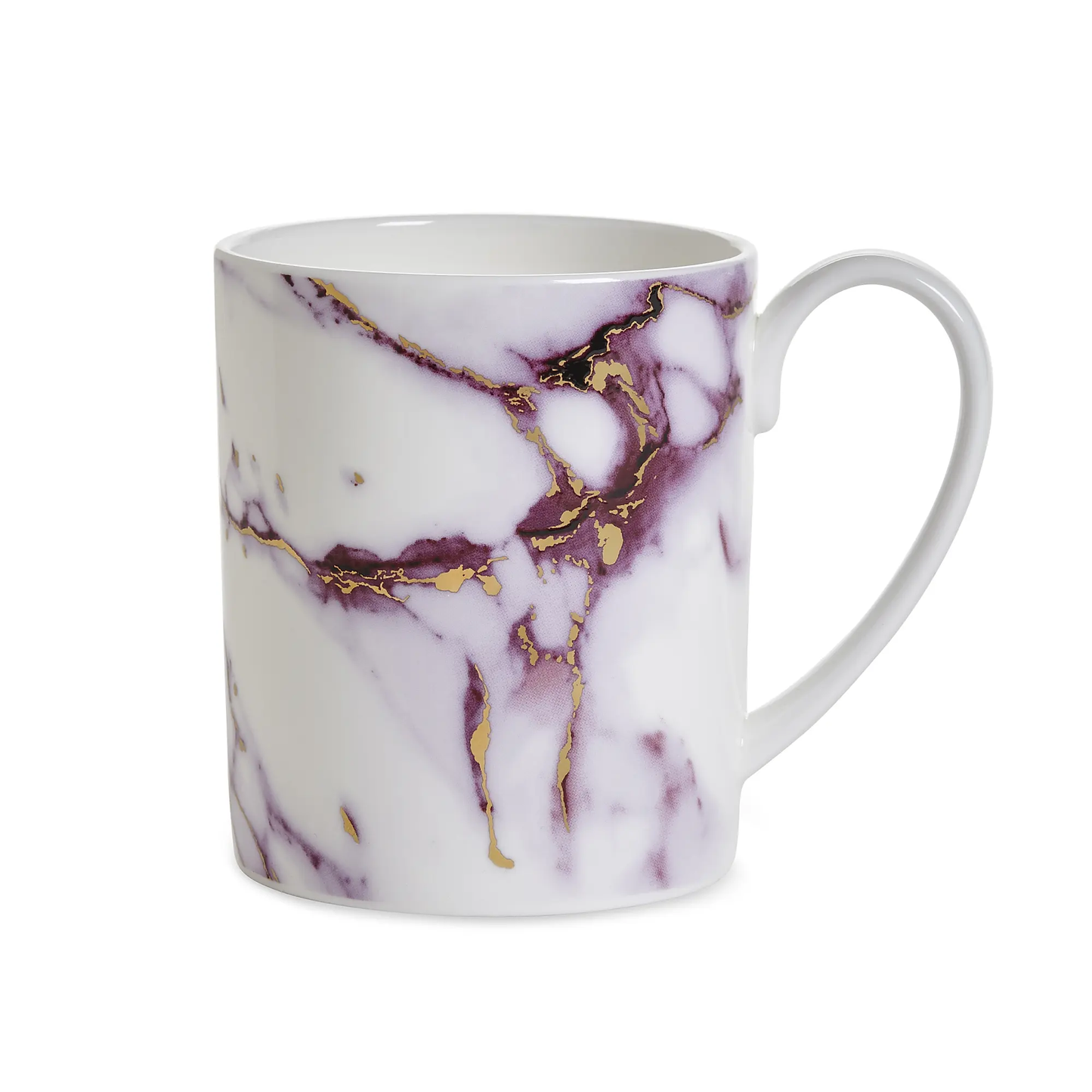 Prouna Marble Azure Bone China Mug – 12 oz