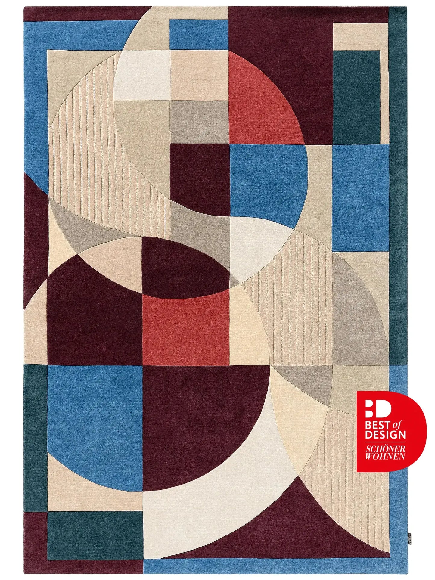 Wool Rug Adam Multicolour/Purple