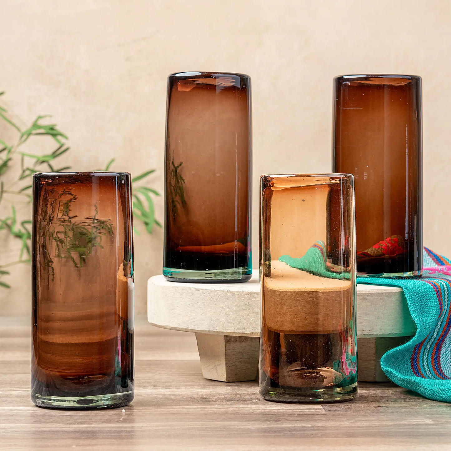 Handblown Highball Glasses – Set of 4