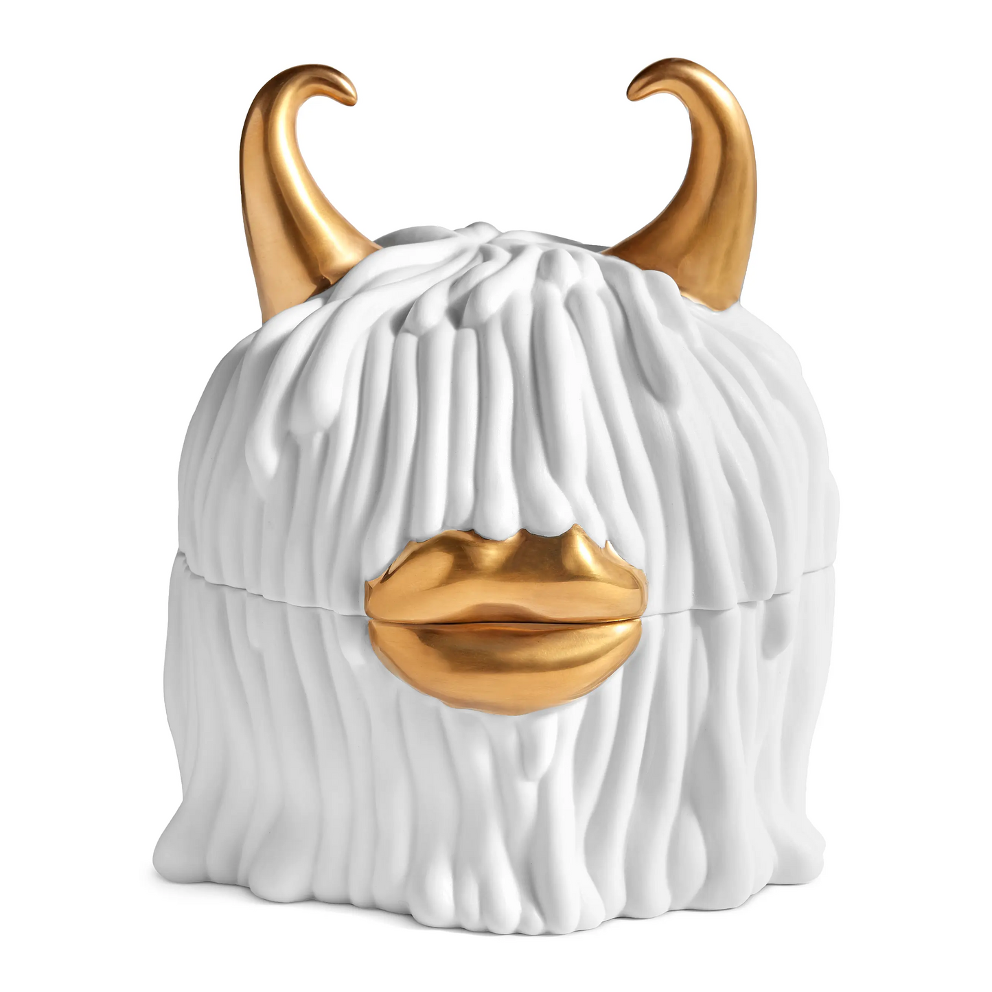 Haas Lynda 5-Piece 24K Gold & Porcelain Box & Plate Set