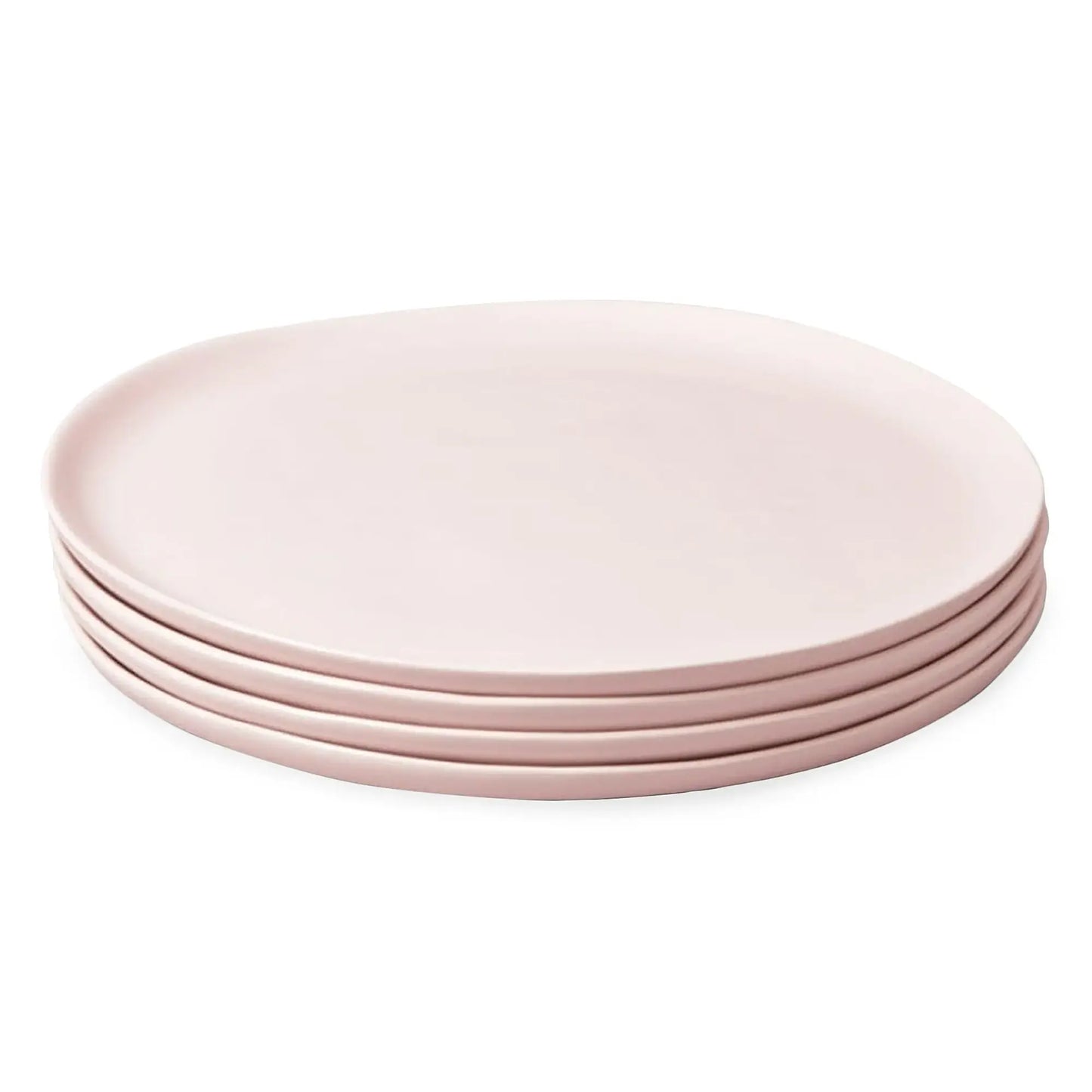 Dove Gray Stoneware Salad Plates — Set of 4