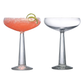 Big Top Coupe Glass Set – Set of 2, Clear Lead-Free Crystal