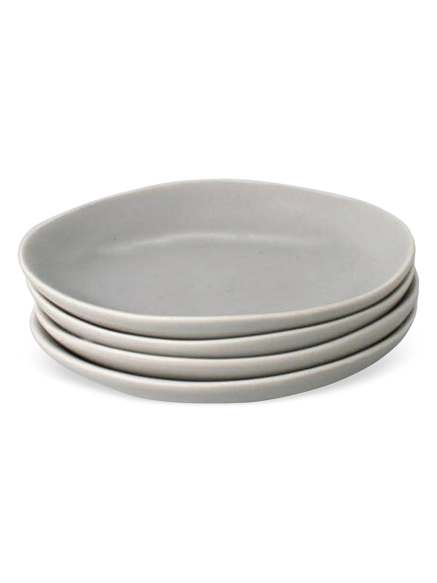 Speckled White Mini Stoneware Plates – Set of 4 (10.2 cm)