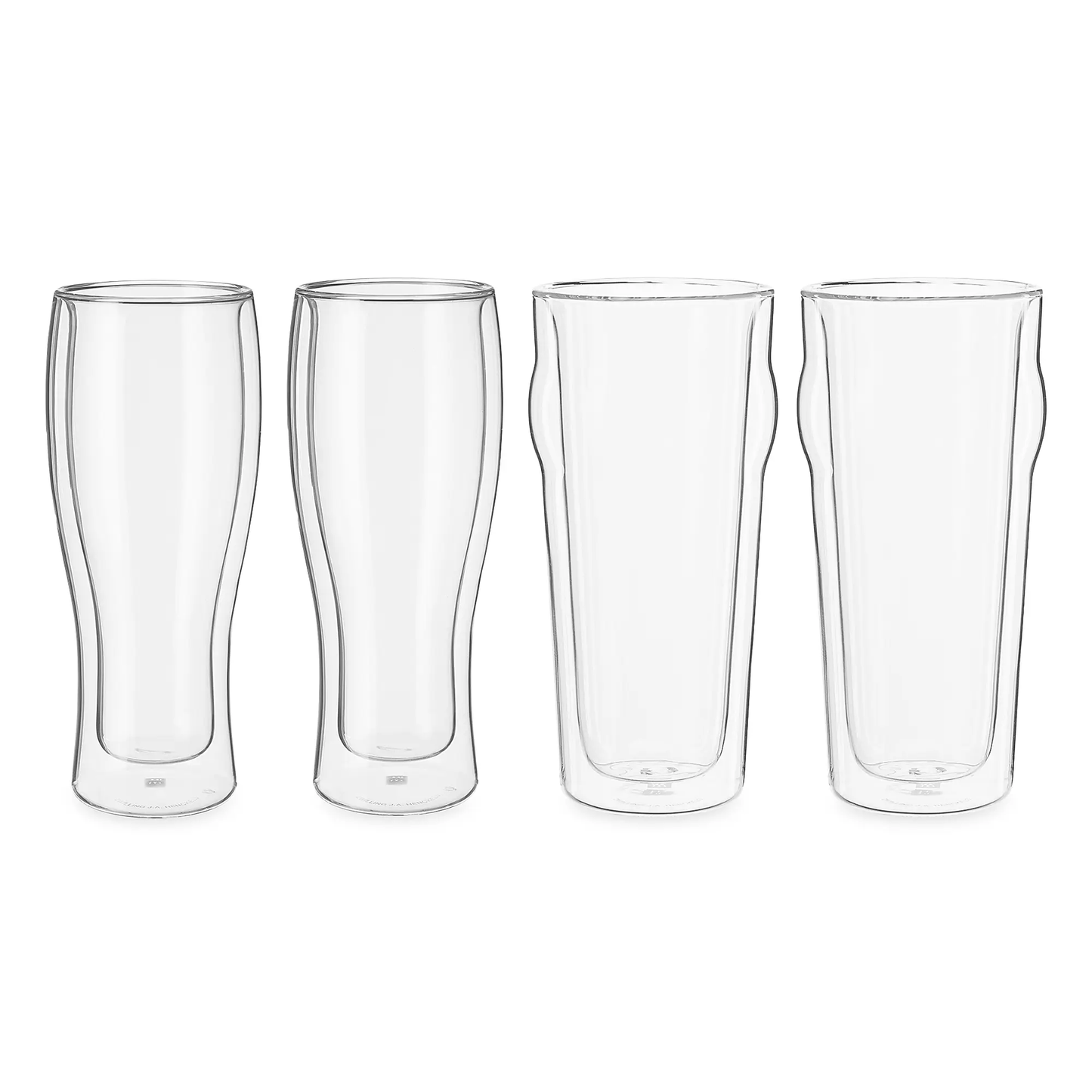 ZWILLING Sorrento 4-Piece Double-Wall Pint & Pilsner Glass Set