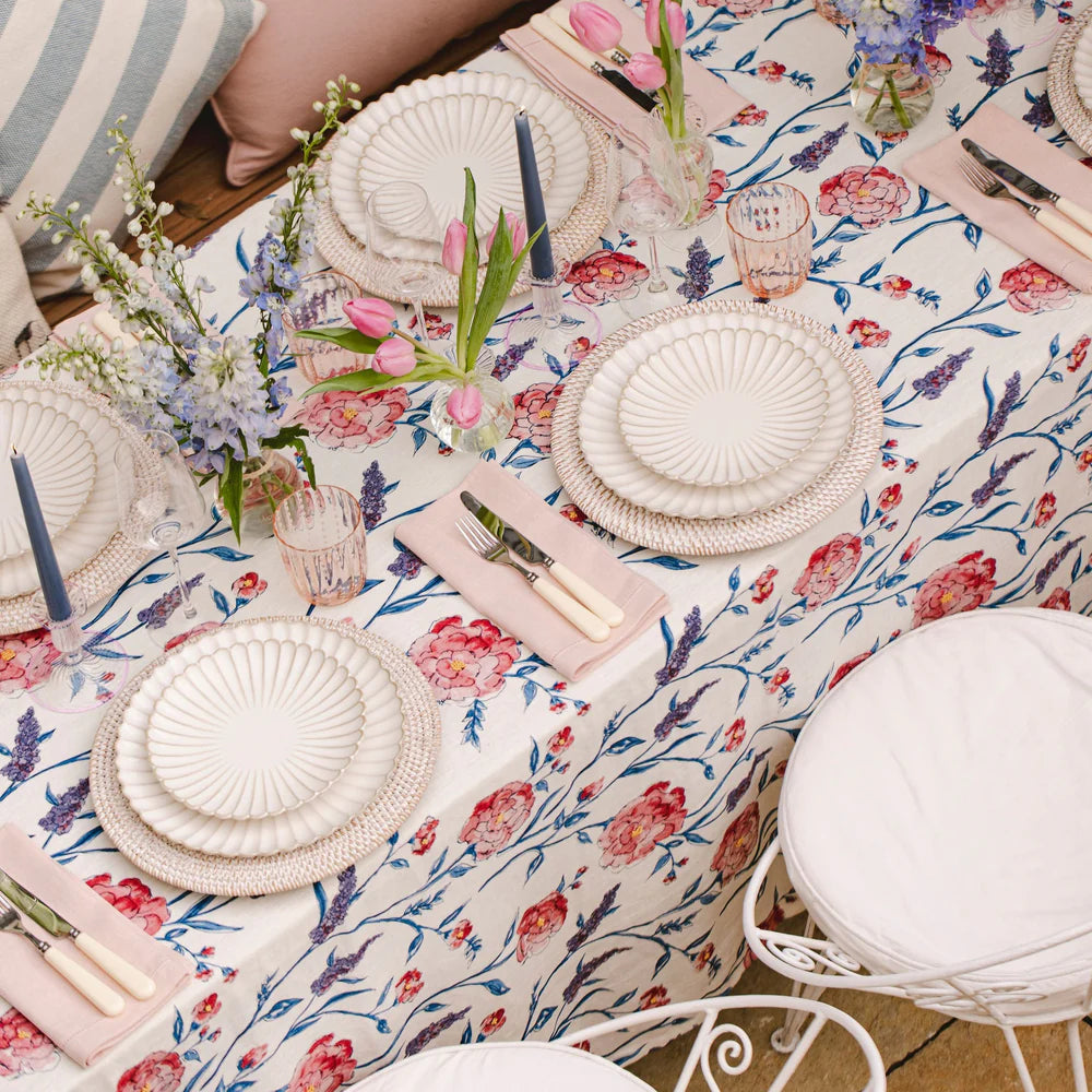 Juliet Embroidered Cotton Tablecloth – 150 x 300 cm