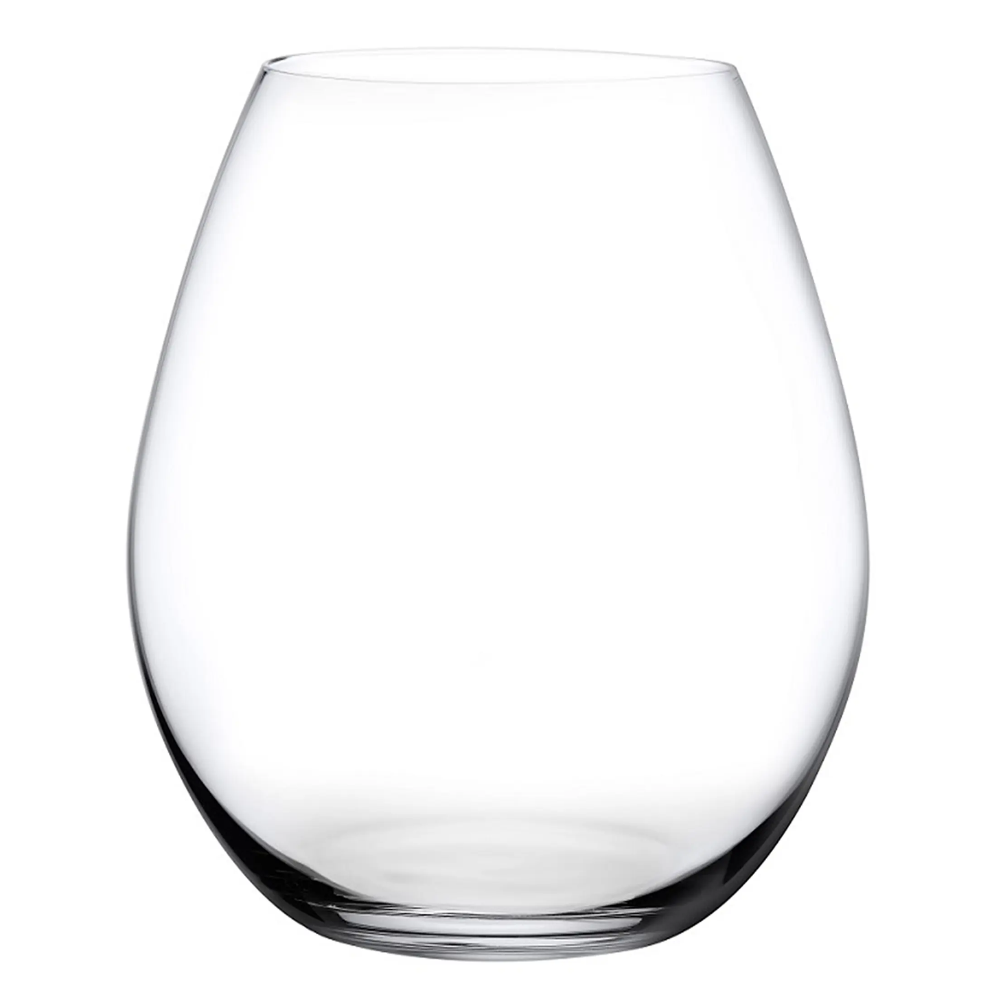 NUDE Glass Pure Stemless Burgundy Wine Glass Set – 4 Pieces
