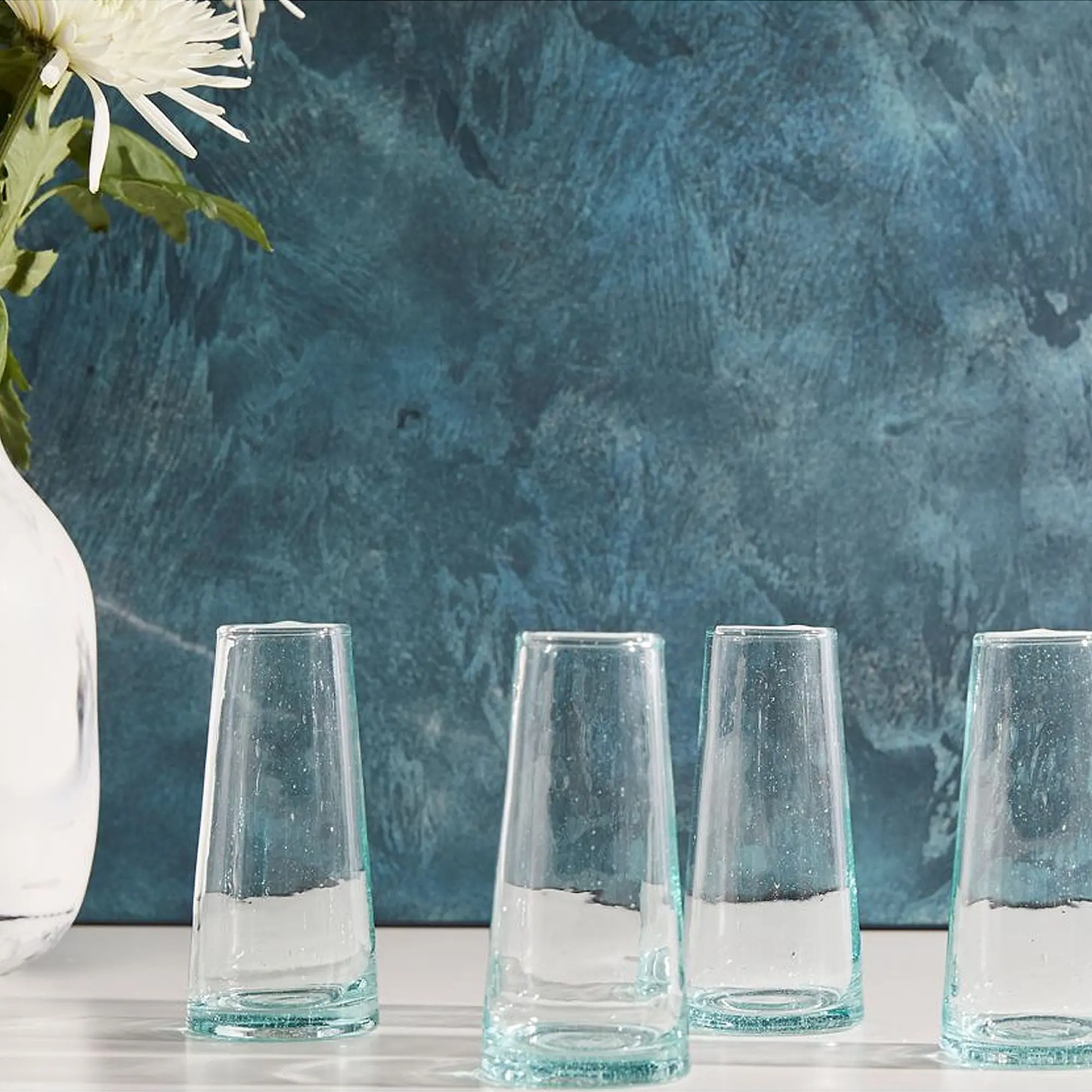 Handcrafted Moroccan Cone Champagne Glass Set – 6 Pieces