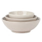 Traditional Ceramic 3-Piece Bowl Set (Brown)
