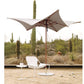 Ocean Master Manta Modern Outdoor Umbrella with Aluminum Frame