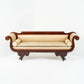 Philadelphia Neoclassic Upholstered Mahogany Sofa