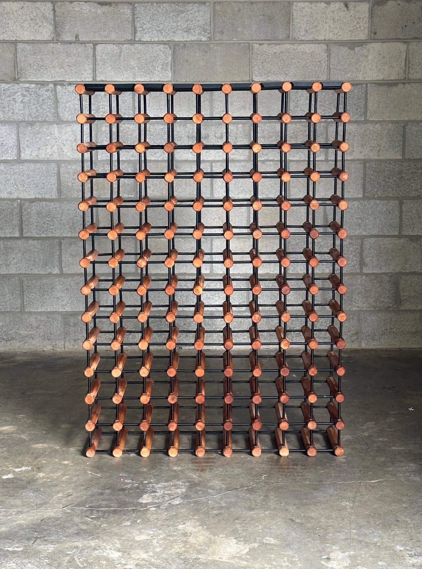 Vintage 1960s Monumental Danish Modular Oak Wine Rack – After Richard Nissen for Nissen Langaa
