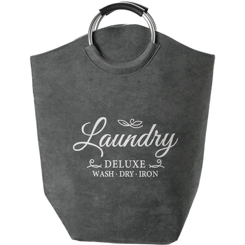 Laundry basket Trio, grey, 35 L, 60x52x28cm