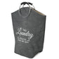 Laundry basket Trio, grey, 35 L, 60x52x28cm