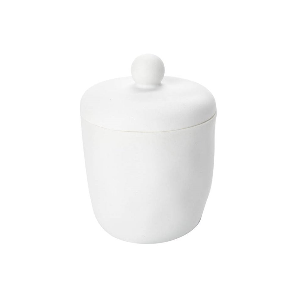 Cotton pads pot Indonesie, H12cm, D10cm