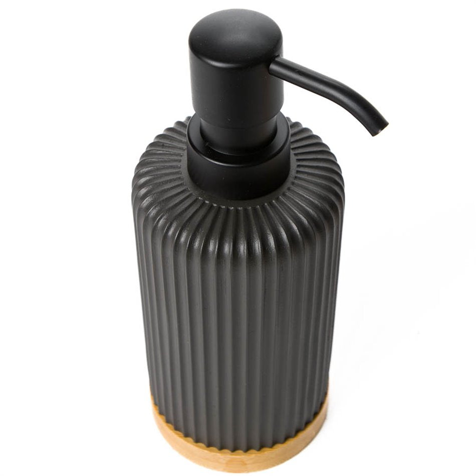 Soap dispenser Modern, black, H18.5cm, D7cm