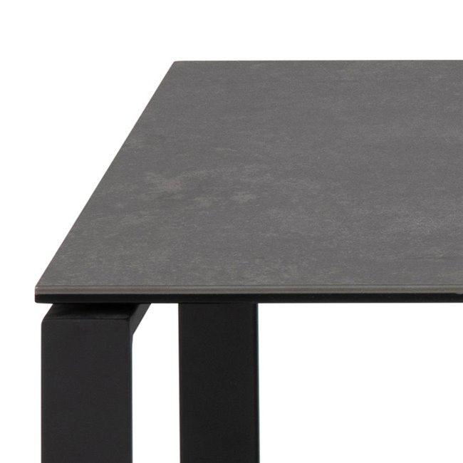 Akatri Nest Table Set – Black Ceramic Top Tables (2 pcs)