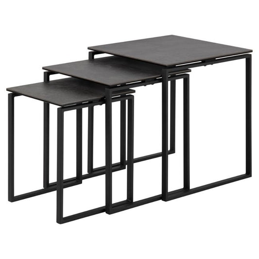 Nest Table – Black Ceramic Top Modern Design