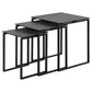 Akatri Nest Table – Black Ceramic Top Accent Table