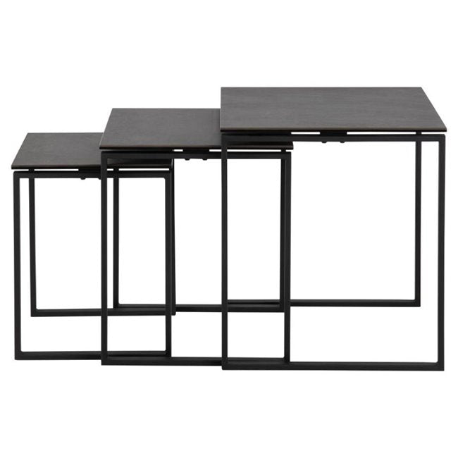 Nest Table – Black Ceramic Top Modern Design