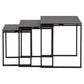 Akatri Nest Table – Black Ceramic Top Accent Table