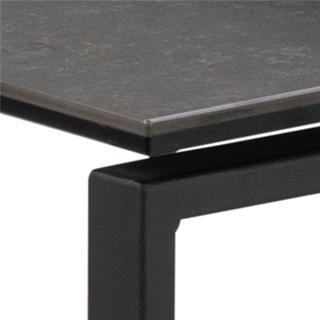 Akatri Nest Table – Black Ceramic Top Accent Table