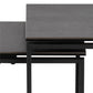 Akatri Nest Table – Black Ceramic Top Accent Table