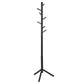 Coat hanger Abrem, black, rubberwood, H176x51x45cm